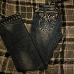 Miss Me Dark Blue Boot Cut Jeans